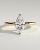 Sherry - V Claw Marquise Solitaire - 18k Yellow Gold