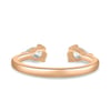 Sky - Marquise Open Wedding Ring - 18k Rose Gold