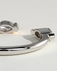 Sky - Marquise Accent Stone Open Band Wedding Ring - 18k White Gold