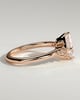 Sophia - Princess Solitaire with Accent Stones - 18k Rose Gold