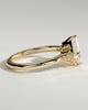 Sophia - Princess Solitaire with Accent Stones - 18k Yellow Gold