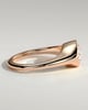 Sophie - Oval East West Bezel Solitaire with Signet Band Engagement Ring - 18k Rose Gold