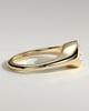 Sophie - Oval East West Bezel Solitaire with Signet Band Engagement Ring - 18k Yellow Gold