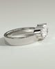 Soraya - East West Oval With Cigar Band - 18k White Gold