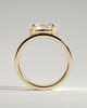 Soraya - East West Oval With Cigar Band - 18k Yellow Gold