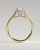 Stefania  Marquise Halo with Pave - 18k Yellow Gold / 18k White Gold