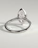 Stella - Marquise Solitaire with Cathedral Bezel Setting - 18k White Gold