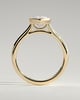 Stella - Marquise Solitaire with Cathedral Bezel Setting - 18k Yellow Gold