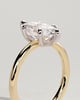 Stephanie - Marquise Solitaire - 18k Yellow Gold / 18k White Gold