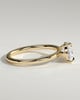 Suki - Pear East West Claw Solitaire with Raised Basket Gallery Engagement Ring - 18k Yellow Gold
