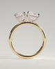 Svea - Pear and Princess Toi et Moi - 18k Yellow Gold / 18k White Gold
