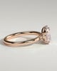 Tanya - Oval & Emerald Toi et Moi - 18k Rose Gold