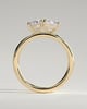 Tanya - Oval & Emerald Toi et Moi - 18k Yellow Gold
