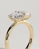 Tanya - Oval & Emerald Toi et Moi - 18k Yellow Gold