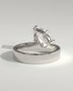 Tatiana - North East Pear Solitaire - 18k White Gold