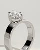 Tatiana - North East Pear Solitaire - 18k White Gold