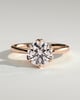 Tessa  Round Solitaire with Tulip Setting - 18k Rose Gold
