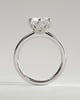 Tessa  Round Solitaire with Tulip Setting - 18k White Gold