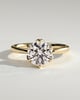 Tessa  Round Solitaire with Tulip Setting - 18k Yellow Gold