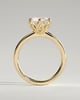 Tessa  Round Solitaire with Tulip Setting - 18k Yellow Gold