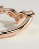 Veronica - Marquise-Round Accent Stones with Vine Band Wedding Ring - 18k Rose Gold