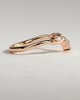 Veronica - Marquise-Round Accent Stones with Vine Band Wedding Ring - 18k Rose Gold