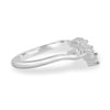 Veronica - Vintage Vine Marquise Accent Wedding Band - 18k White Gold