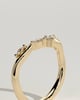 Veronica - Marquise-Round Accent Stones with Vine Band Wedding Ring - 18k Yellow Gold