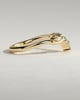 Veronica - Marquise-Round Accent Stones with Vine Band Wedding Ring - 18k Yellow Gold