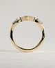 Veronica - Marquise-Round Accent Stones with Vine Band Wedding Ring - 18k Yellow Gold