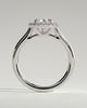 Viola  5 Claw Cathedral Pear Halo - 18k White Gold