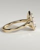 Viola  5 Claw Cathedral Pear Halo - 18k Yellow Gold