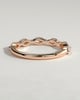 Violet - Marquise Accent Stone Wedding Ring - 18k Rose Gold