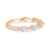 Violet - Marquise Wedding Ring - 18k Rose Gold