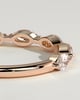 Violet - Marquise Accent Stone Wedding Ring - 18k Rose Gold