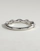 Violet - Marquise Accent Stone Wedding Ring - 18k White Gold