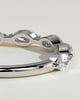 Violet - Marquise Accent Stone Wedding Ring - 18k White Gold