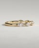Violet - Marquise Accent Stone Wedding Ring - 18k Yellow Gold