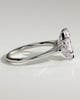 Wanda - 6 Claw Elongated Hexagon Trilogy - 18k White Gold