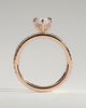 Waverly - 6 Claw Marquise Solitaire with Hidden Halo and Pav - 18k Rose Gold