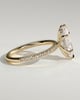 Waverly - 6 Claw Marquise Solitaire with Hidden Halo and Pav - 18k Yellow Gold