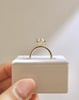 Waverly - 6 Claw Marquise Solitaire with Hidden Halo and Pav Lifestyle Image