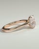 Wendy - 4 Claw Elongated Cushion Solitaire - 18k Rose Gold