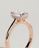 Wendy - 4 Claw Elongated Cushion Solitaire - 18k Rose Gold