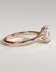 Wendy - 4 Claw Elongated Cushion Solitaire - 18k Rose Gold