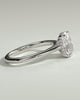 Wendy - 4 Claw Elongated Cushion Solitaire - 18k White Gold