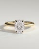 Wendy - 4 Claw Elongated Cushion Solitaire - 18k Yellow Gold