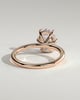 Wilma - Six Claw Oval Solitaire - 18k Rose Gold