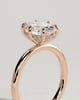 Wilma - Six Claw Oval Solitaire - 18k Rose Gold
