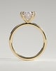 Wilma - Six Claw Oval Solitaire - 18k Yellow Gold